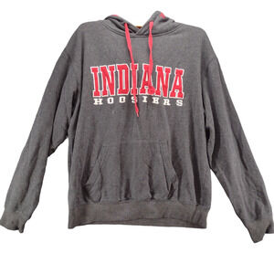 Stadium Athletics Indiana Hoosiers Men's Hoodie Gray M Logo Embroidered